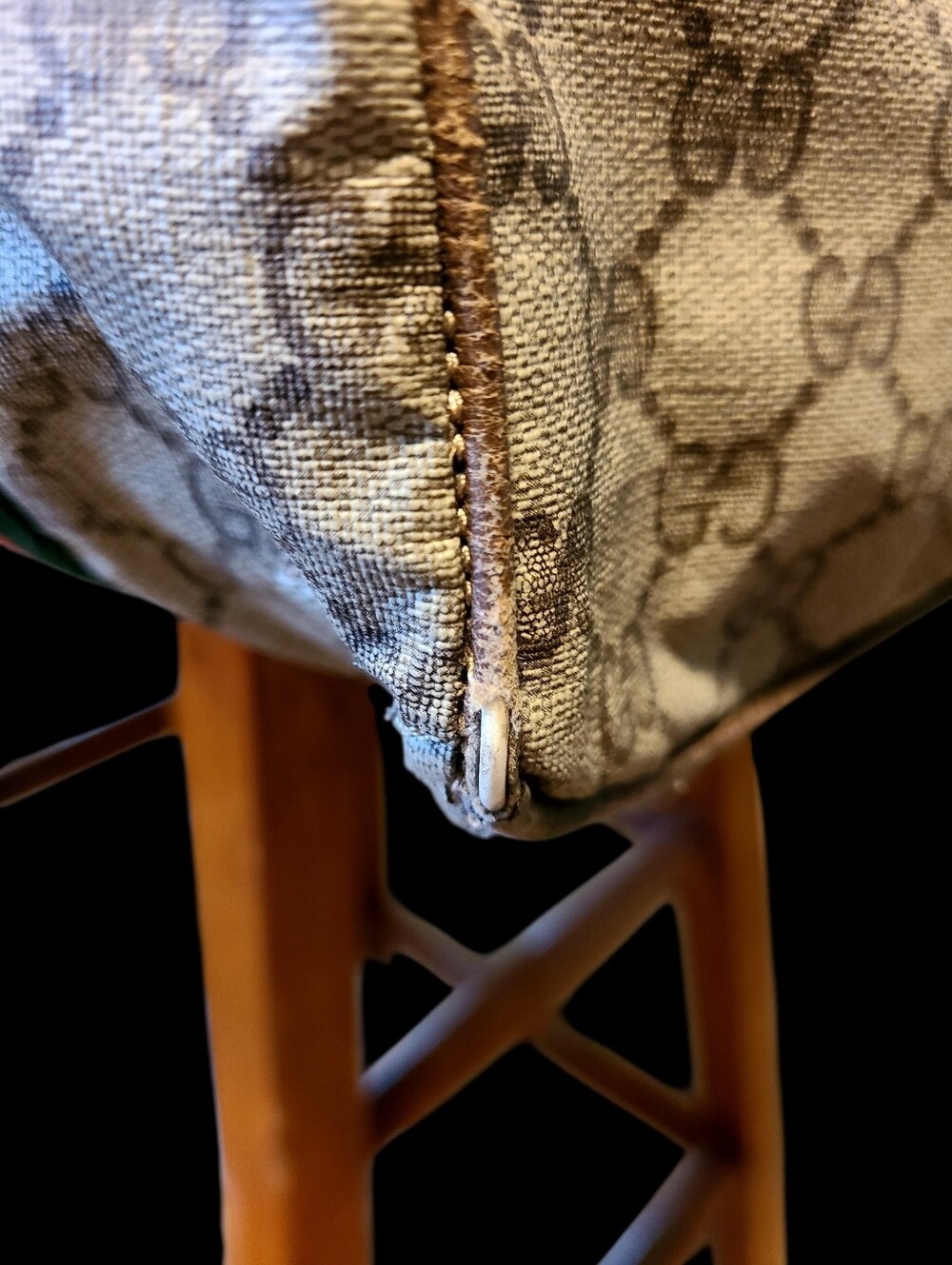 GUCCI Vintage Monogram Travel/Duffle Bag - Significant Wear - Picture 6 of 11